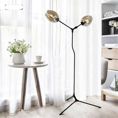 Lampadaire design avec deux boules en verre Hallway - vue 7 sur 6