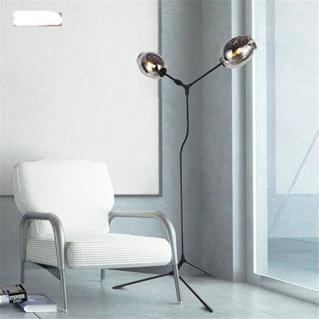 Lampadaire design avec deux boules en verre Hallway - vue 4 sur 6
