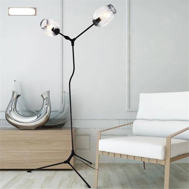 Lampadaire design avec deux boules en verre Hallway - vue 2 sur 6