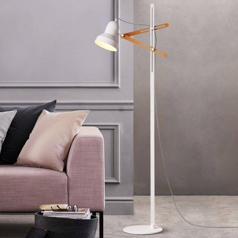 Lampadaire design ajustable avec deux épingles en bois Personality - vue 9 sur 11