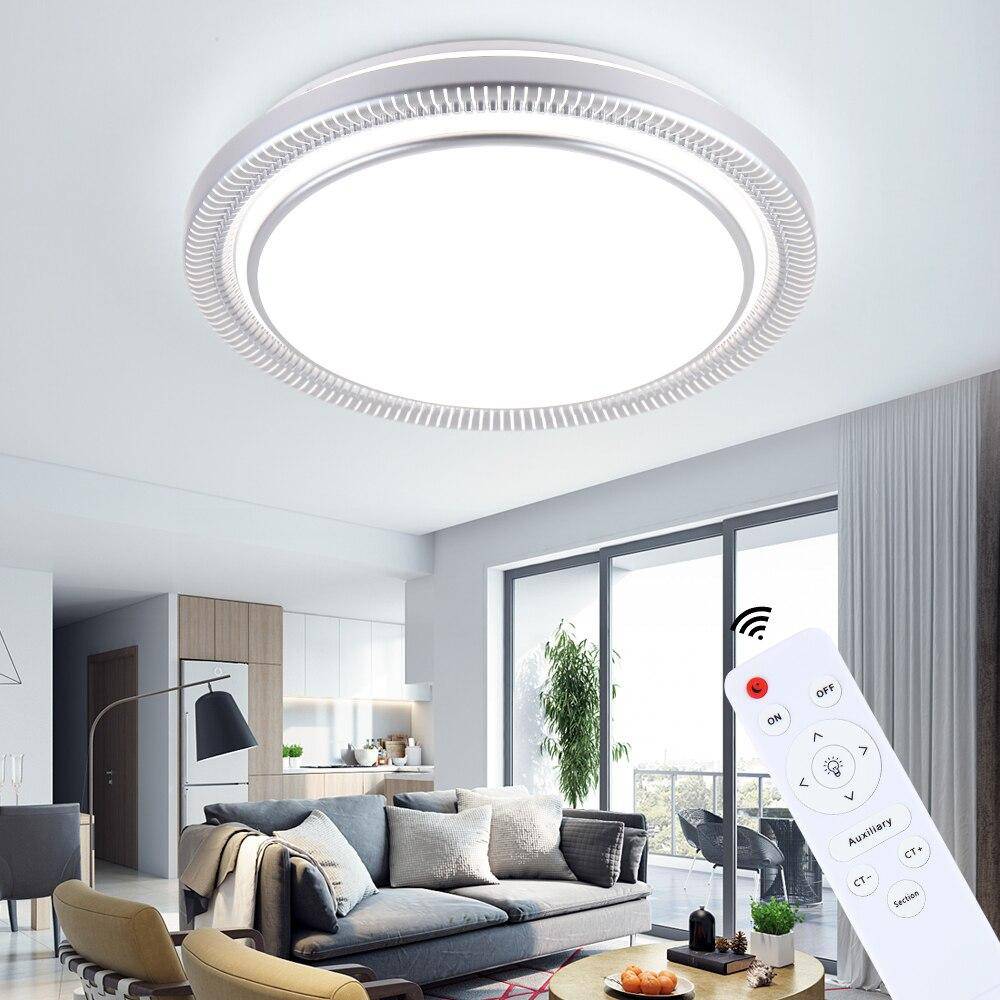 Plafonnier design à LED rond blanc Light - vue 5 sur 7