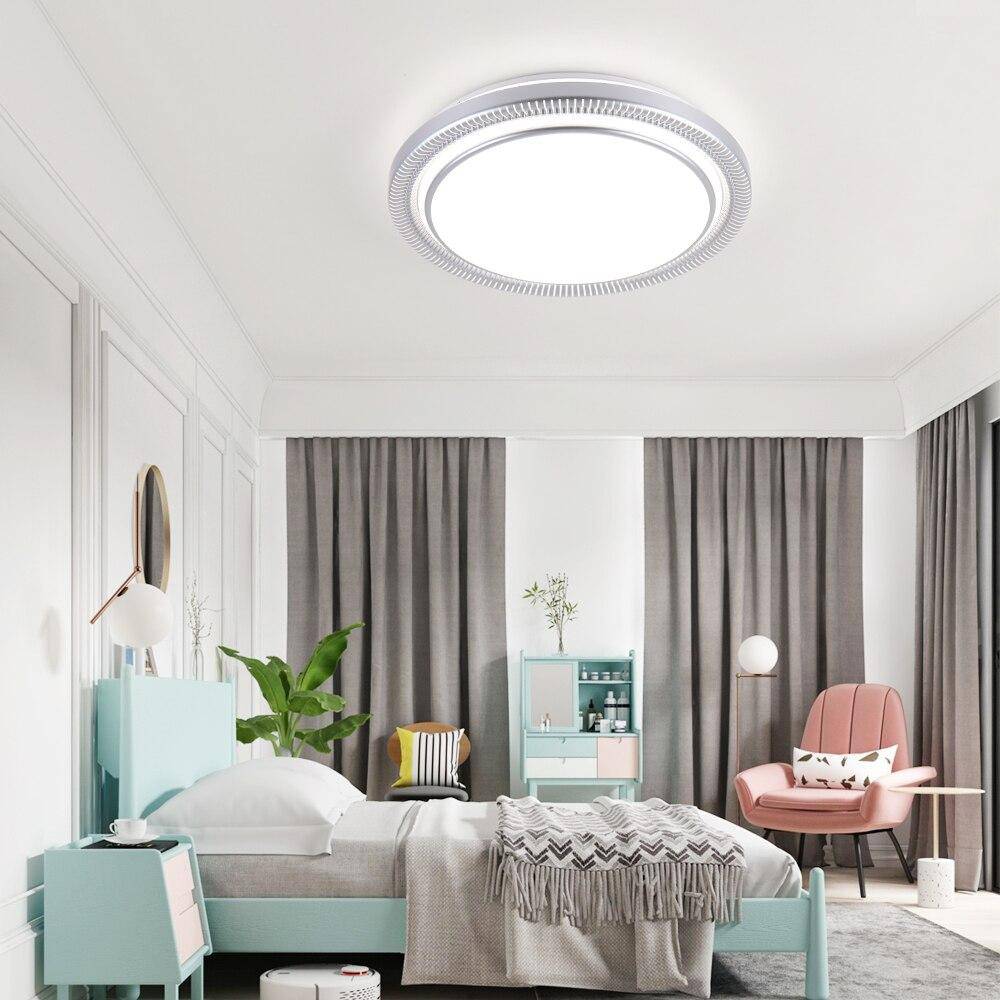 Plafonnier design à LED rond blanc Light - vue 4 sur 7