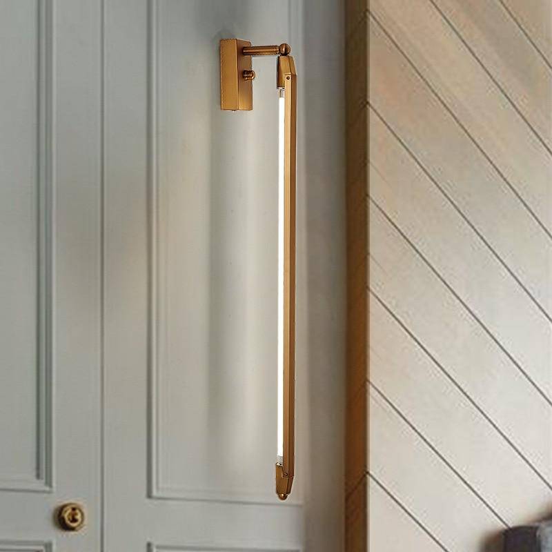 Applique murale design LED barre doré Rotate - vue 3 sur 6