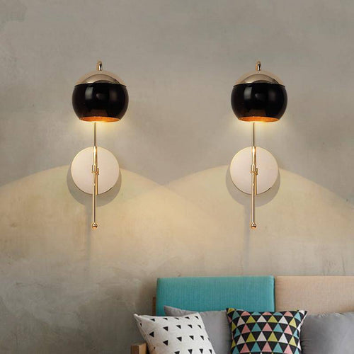 Applique murale design doré à LED ajustable - vue 6 sur 8