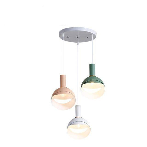 Suspension design boule ouverte coloré à LED Circle - vue 13 sur 15