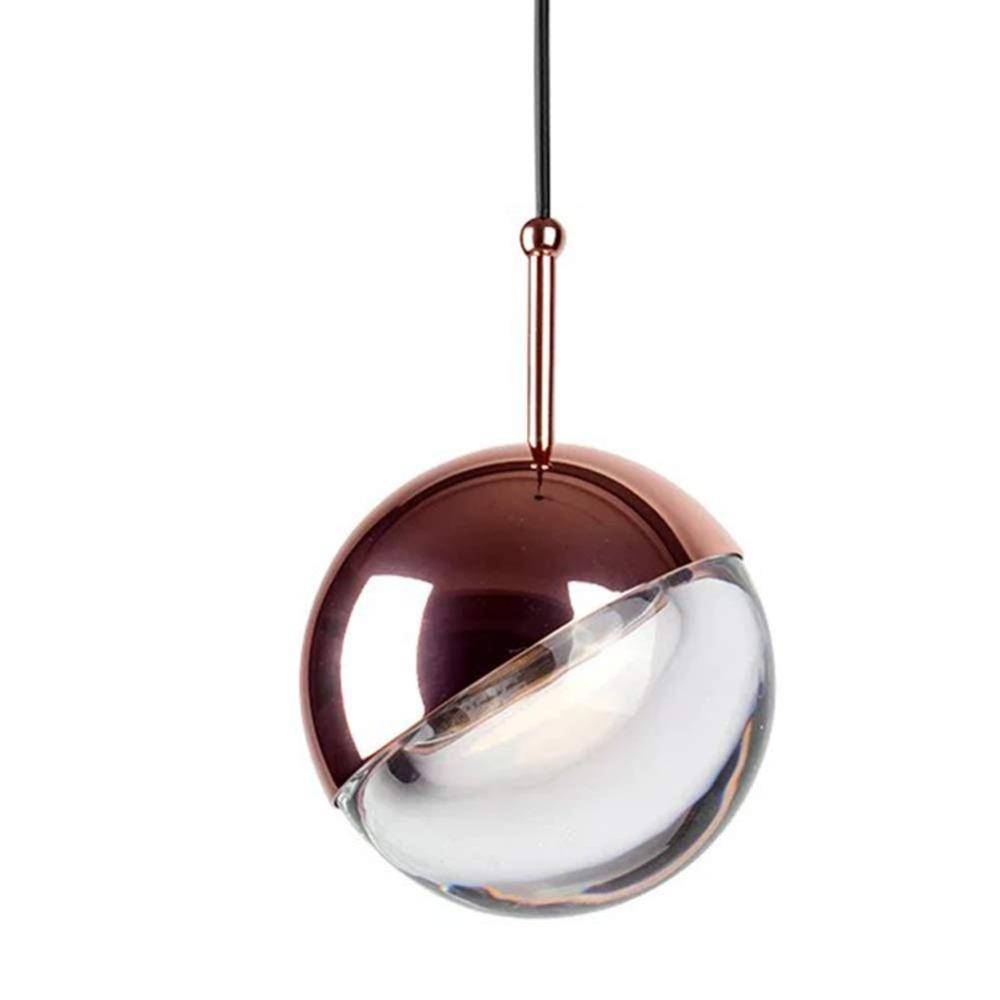 Suspension design boule en verre et métal Globe - vue 6 sur 10