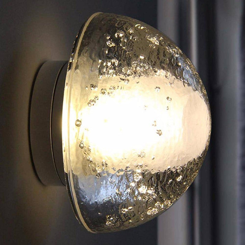 Applique murale extérieur demi-boule de cristal