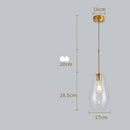 Suspension en verre fumé marron de plusieurs formes Cognac