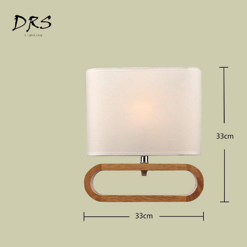 Lampe de chevet en bois avec abat-jour Wedding