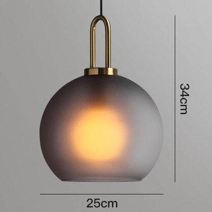 Suspension design boule en verre Room
