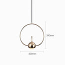 Suspension design à LED formes chromés Industrial