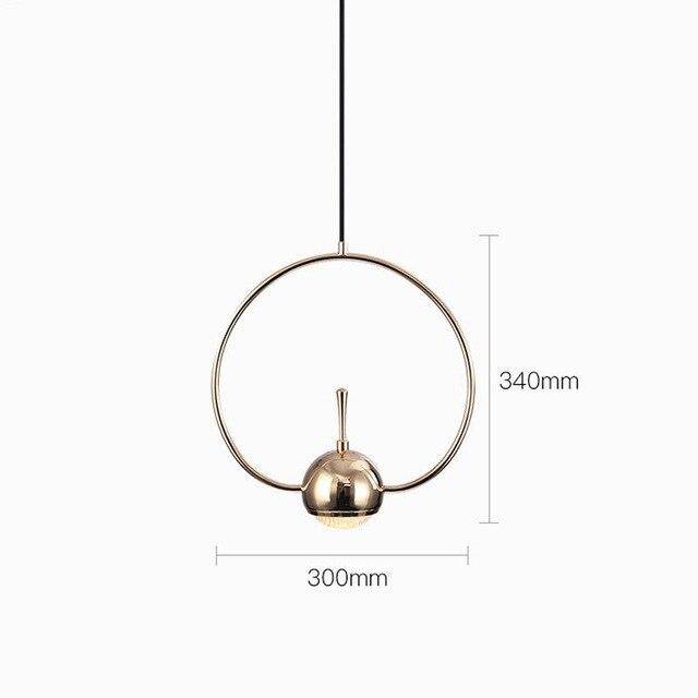 Suspension design à LED formes chromés Industrial - vue 6 sur 13