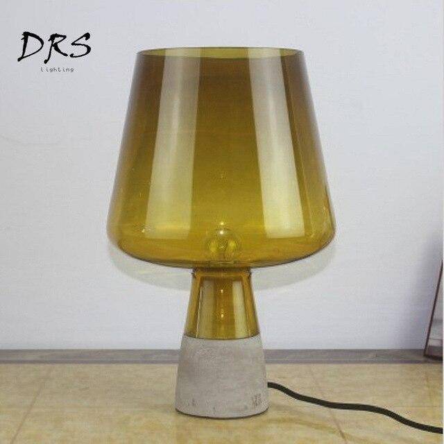 Lampe de chevet vintage en verre Loft - vue 6 sur 10