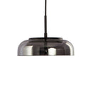 Suspension design à LED en verre arrondi Steel