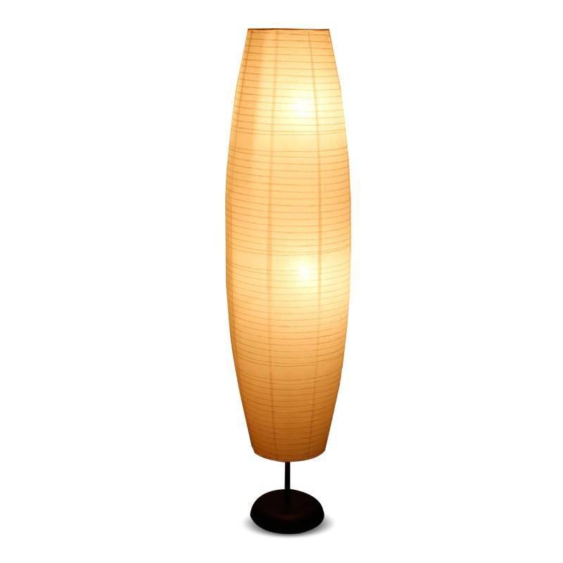 Lampadaire LED cylindre ovale en papier - vue 4 sur 3