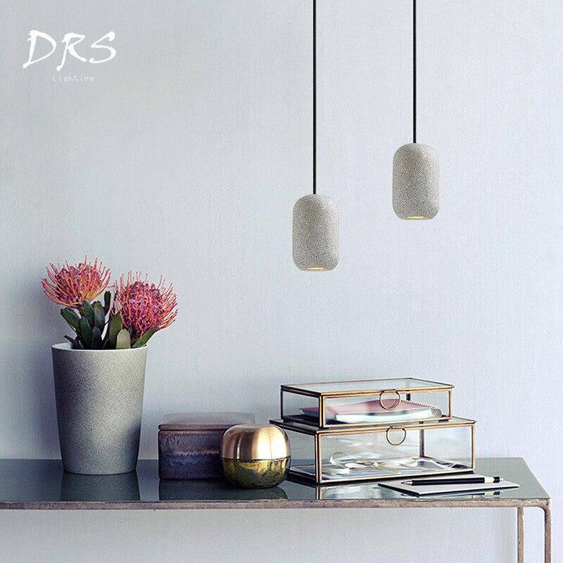 Suspension design LED en fausse pierre naturelle Loft - vue 3 sur 8