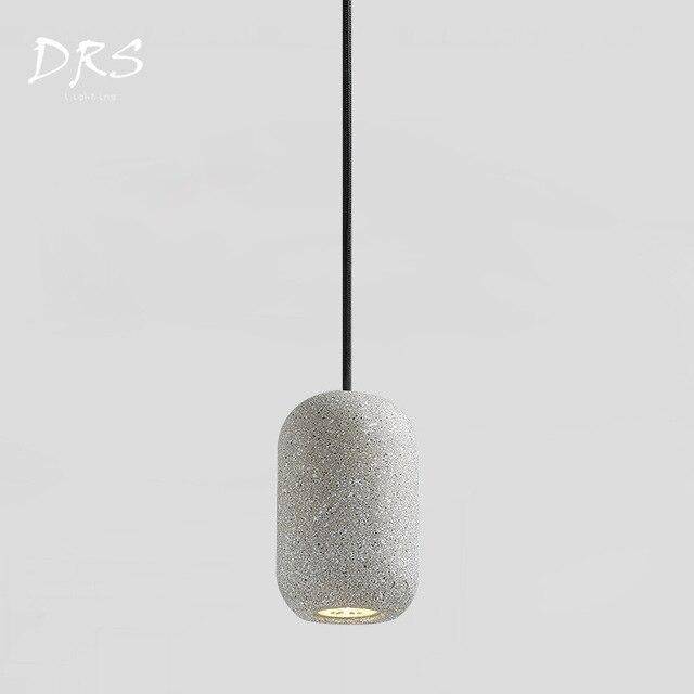 Suspension design LED en fausse pierre naturelle Loft - vue 6 sur 8