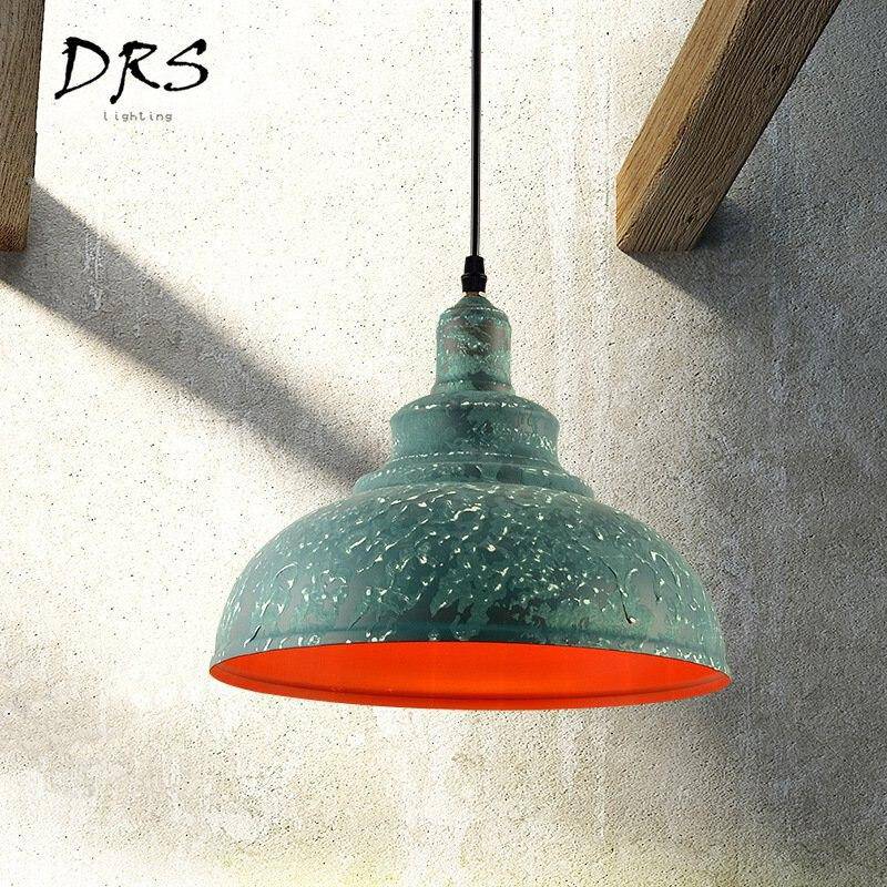 Suspension rustique style cuivre industriel vieilli