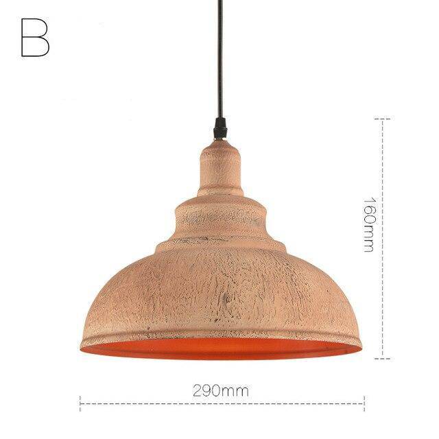 Suspension rustique style cuivre industriel vieilli