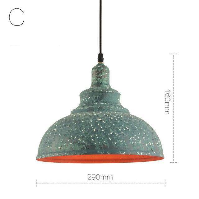 Suspension rustique style cuivre industriel vieilli