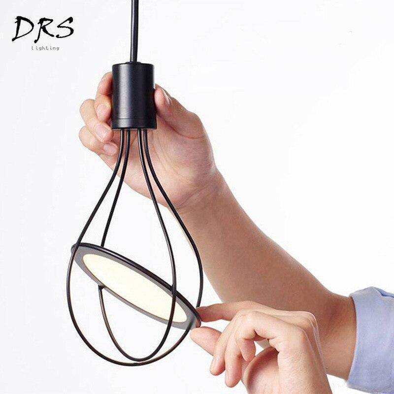 Suspension LED avec lampe dans cage Bar - vue 5 sur 4