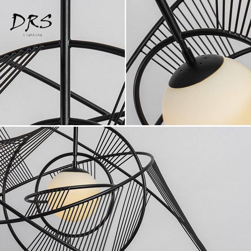 Lustre design cercles imbriqués Deco - vue 5 sur 6