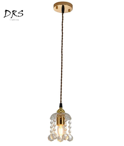 Suspension doré en cristal French