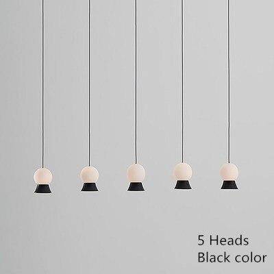 Suspension et lustre design à LED avec boule en verre et support dorée - vue 11 sur 14