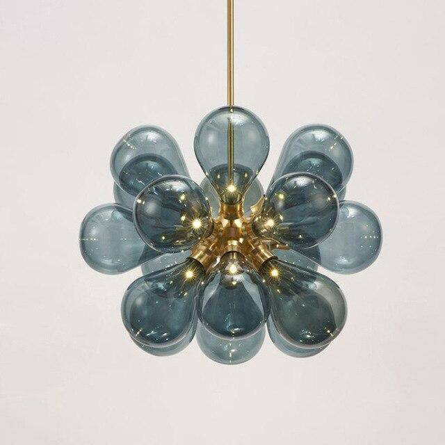 Suspension design LED en verre coloré Glass - vue 3 sur 4