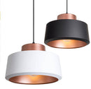 Suspension ronde en aluminium Shade (noir ou blanc)