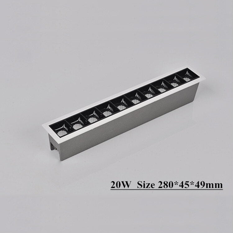 Spot moderne LED rectangulaire encastrable Balvin - vue 11 sur 12
