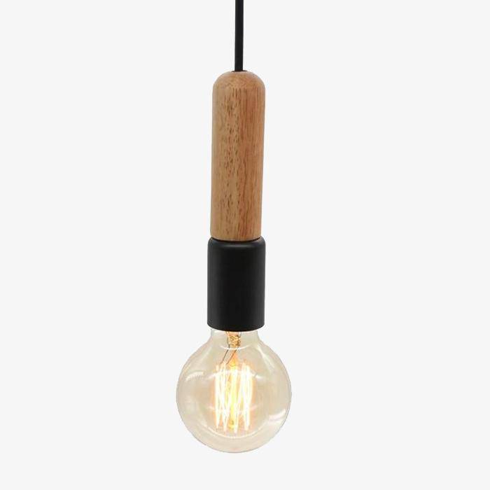 Suspension barre en bois Simple