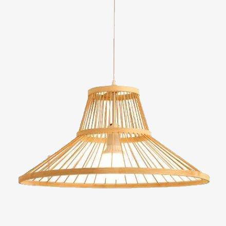 Suspension cage en bambou Geometric A - vue 2 sur 4