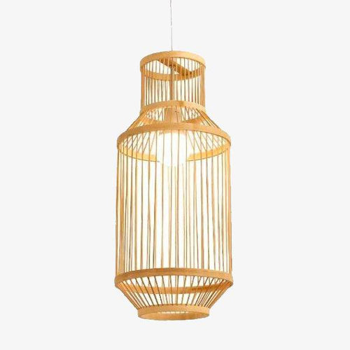 Suspension cage en bambou Geometric D - vue 2 sur 4