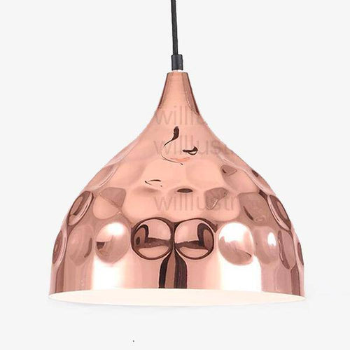 Suspension chromé en plusieurs formes avec ronds Polka