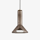 Suspension design à LED aux formes arrondies en verre