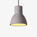 Suspension design à LED avec abat-jour arrondie en ciment