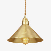 Suspension design à LED avec abat-jour doré Iron Loft