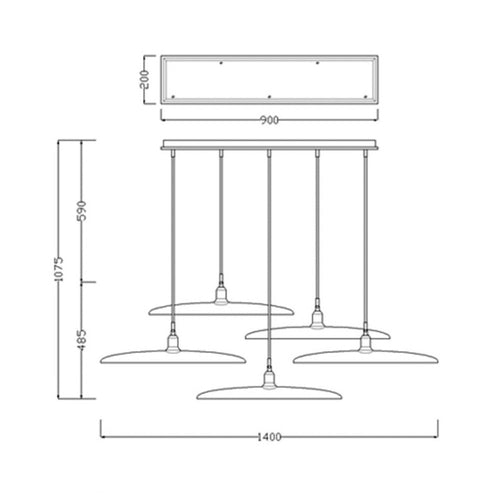 Suspension design à LED avec abat-jours en bois style Nordic - vue 21 sur 20