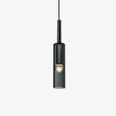 Suspension design à LED cylindrique en verre cristal Fly