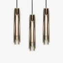 Suspension design à LED en forme de cristal allongé et verre de couleur Lofty