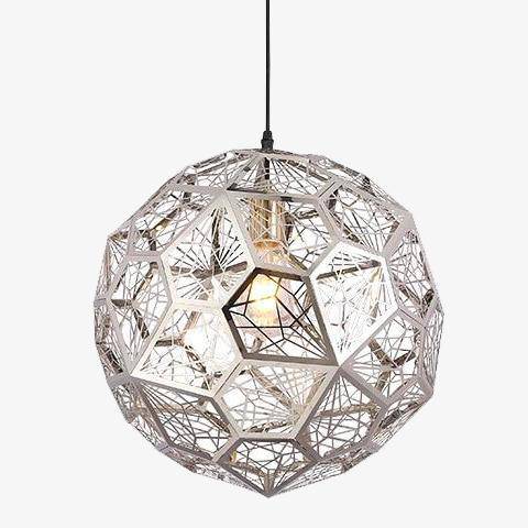 Suspension design à LED ronde à trous