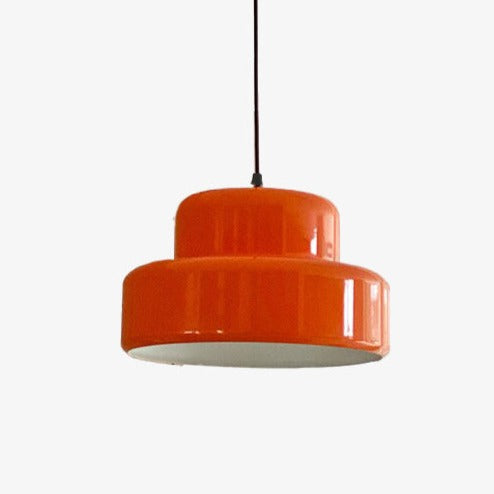 Suspension design avec abat-jour coloré Hirphan