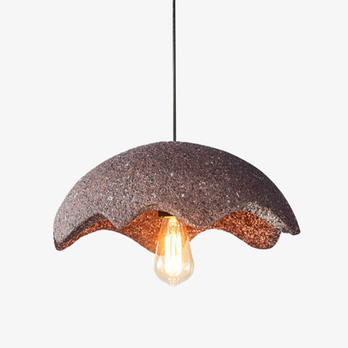 Suspension design avec abat-jour en forme de fleur Selza
