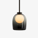 Suspension design avec abat-jour en verre Jowie