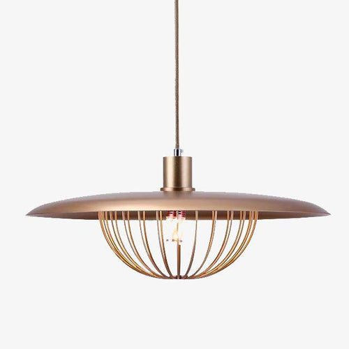 Suspension design cage dorée Long - vue 2 sur 5