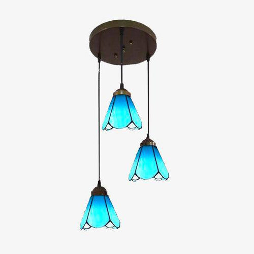 Suspension design en verre de couleurs Mediterranean - vue 2 sur 18