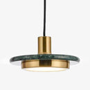 Suspension design en verre et style marbre Line