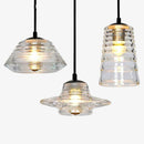 Suspension design en verre fumé à LED Industrial