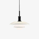 Suspension design LED avec abat-jour en aluminium blanc Loft